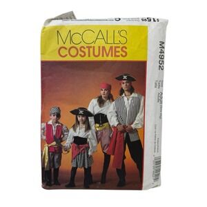 McCall's 4952 • Family Pirate Costume Sewing Pattern  Misses, Mens,‎ Kids Sizing